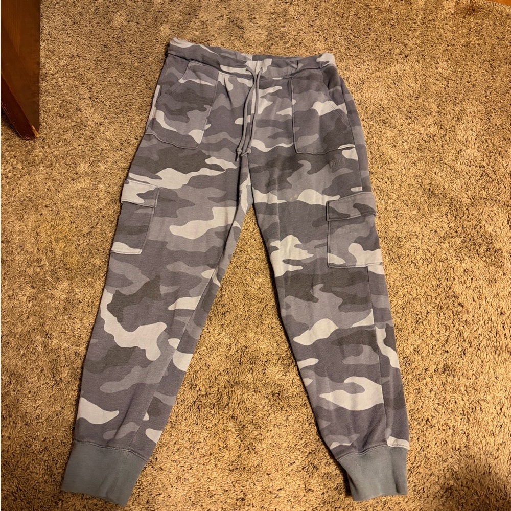 PINK Victoria's Secret Gray Camouflage Pants